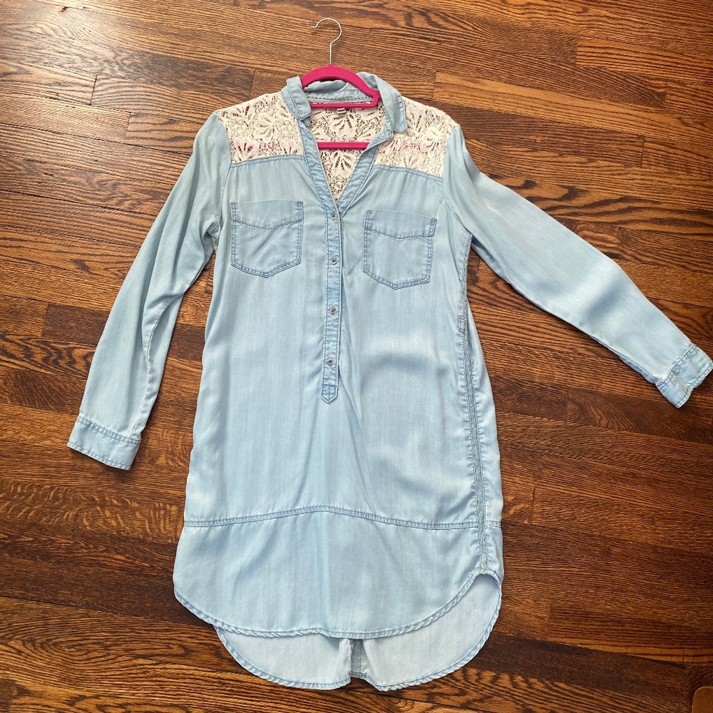 Denim shirtdress